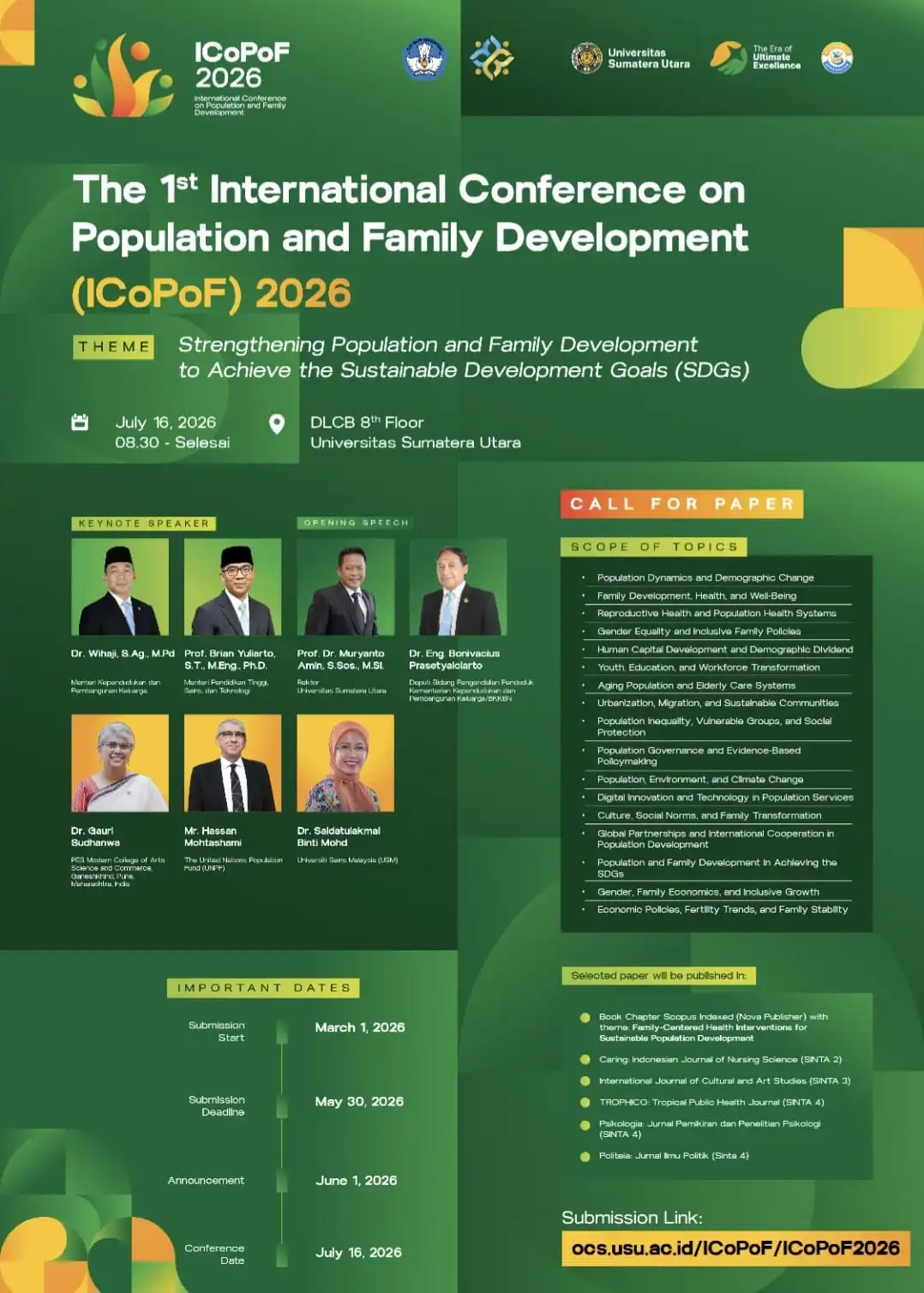 Perpustakaan USU Dukung Penyelenggaraan Call for Papers ICoPoF 2026 di Gedung DLCB USU